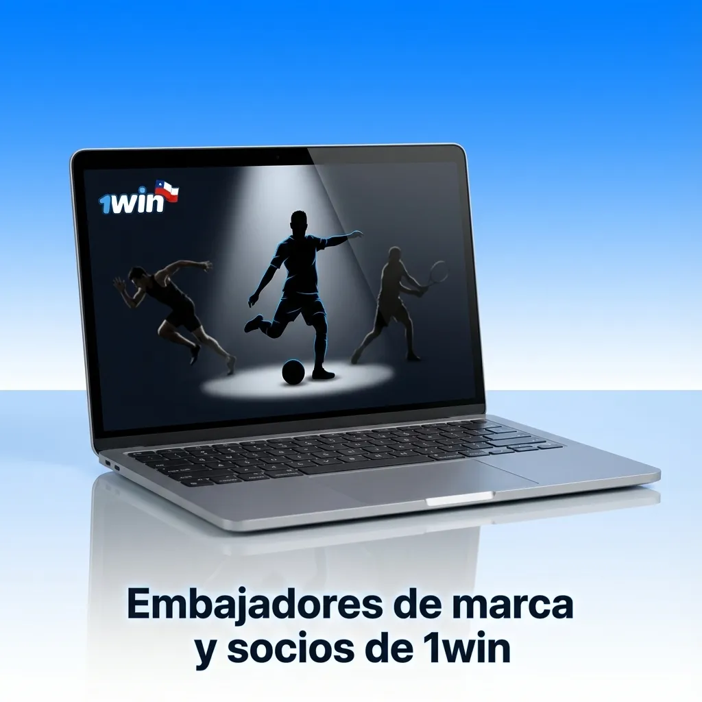 Ilustración genérica de la plataforma 1win en Chile, sin embajadores ni socios oficiales visibles